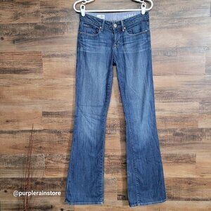 Vtg GAP Jeans 2 L Sexy Boot Low Rise Medium Wash Stretch Denim Y2K Western
